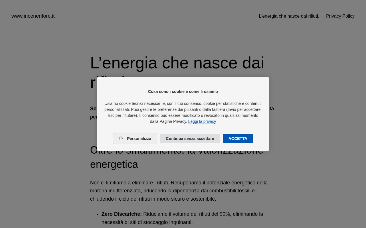 Anteprima del sito di inceneritore.it