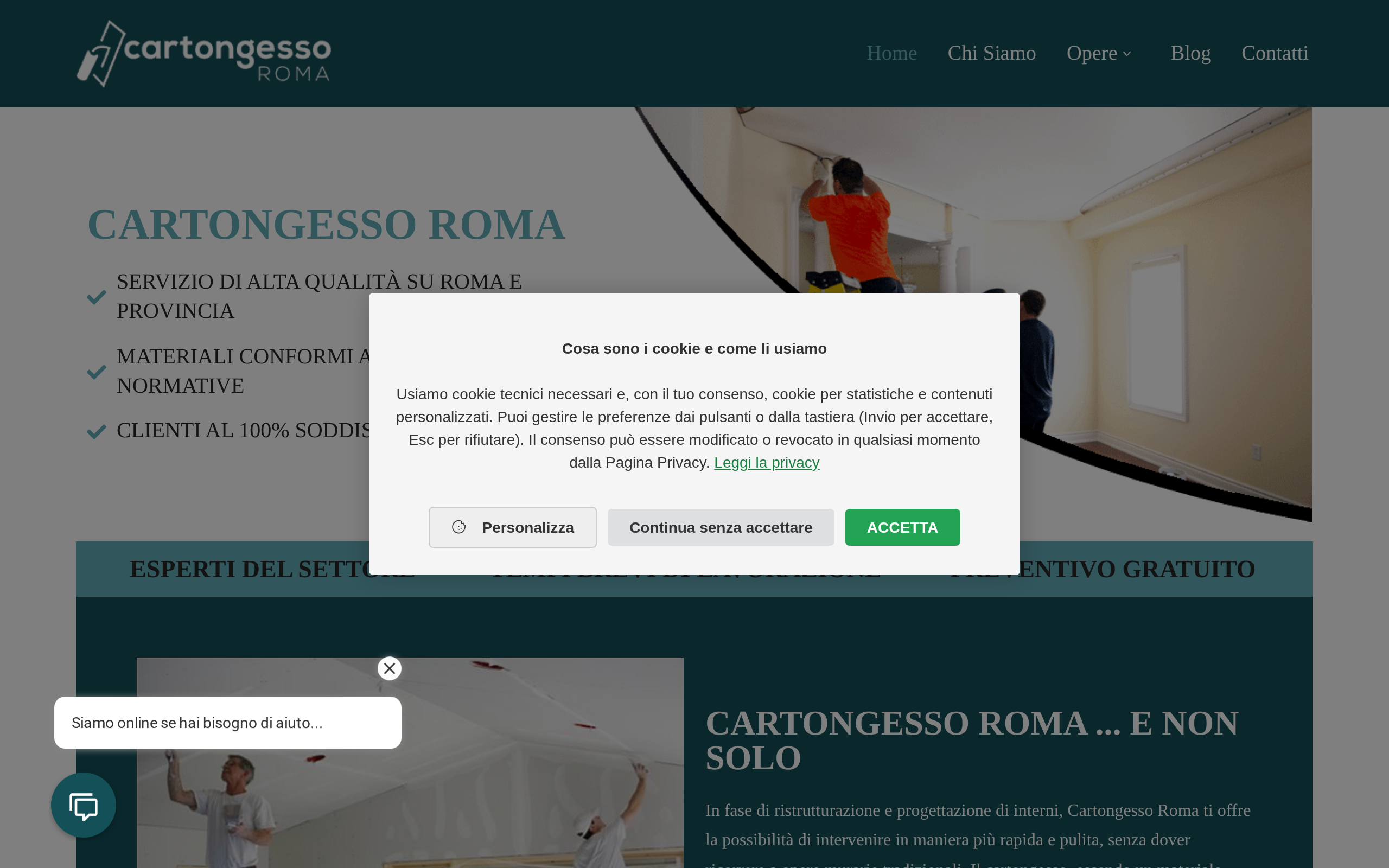 Anteprima del sito di cartongesso.roma.it