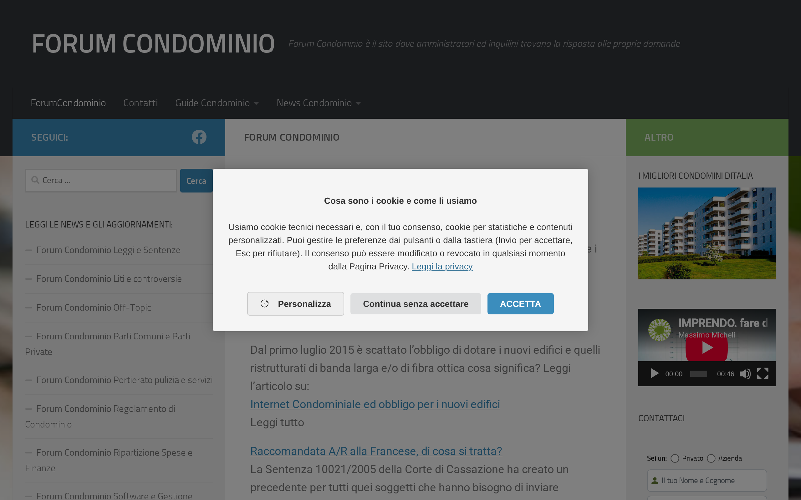 Anteprima del sito di forumcondominio.it