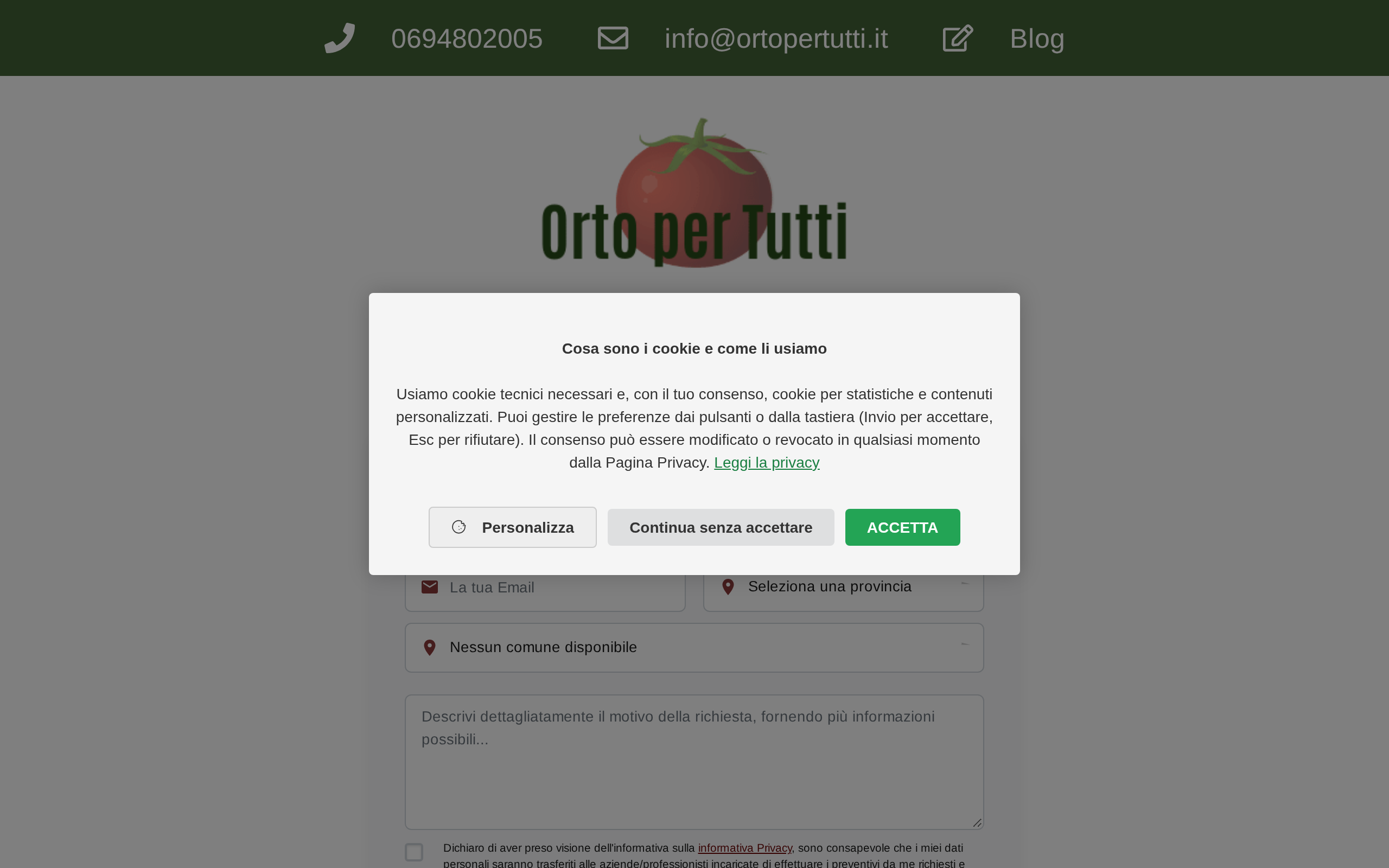 Anteprima del sito di ortopertutti.it