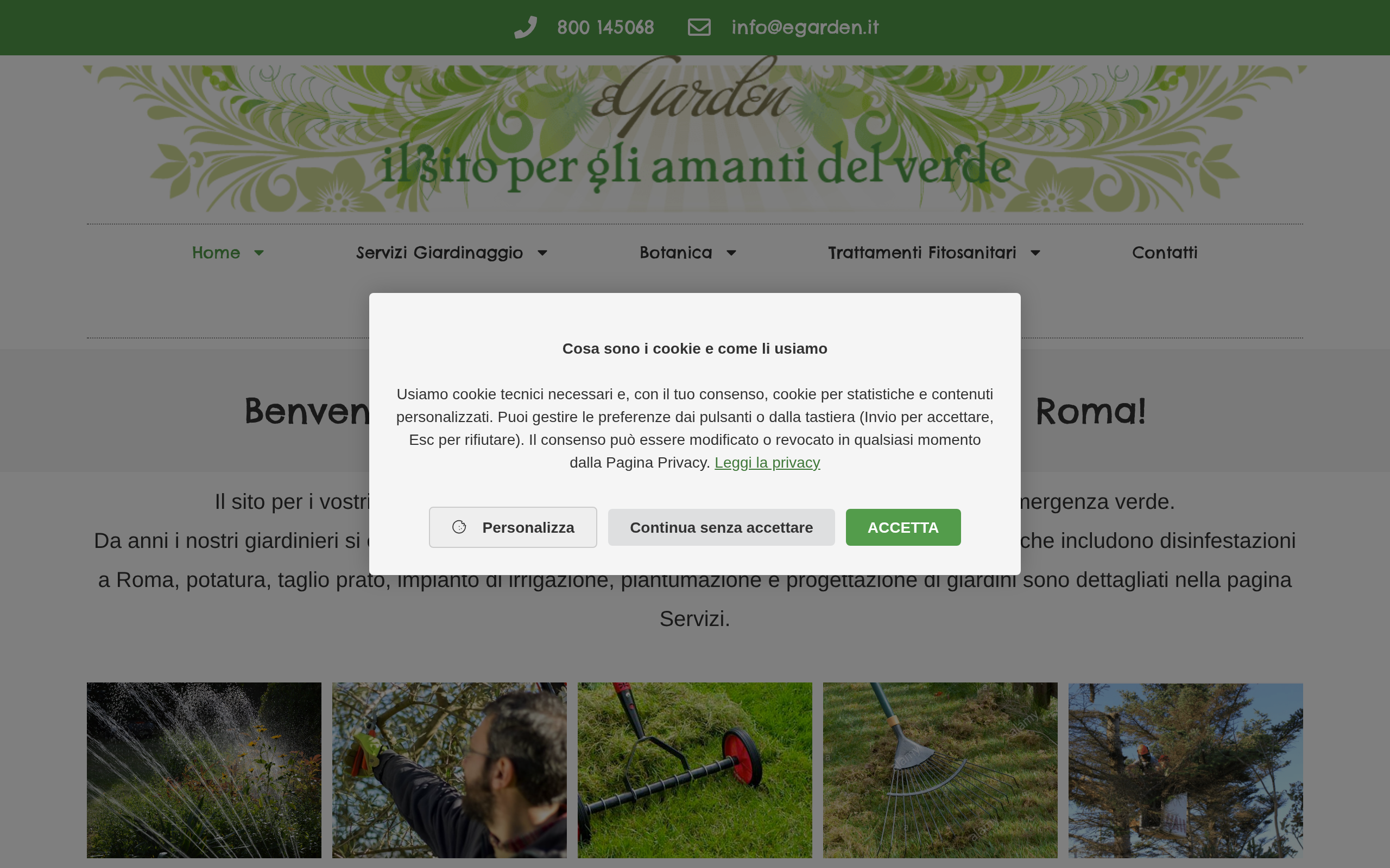 Anteprima del sito di egarden.it